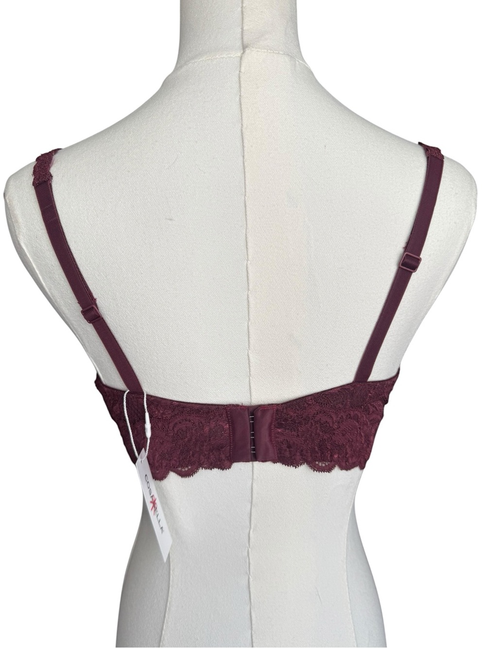 NWT Cosabella Never Say Never Balconette Bra in Vino 34C - Picture 7 of 10